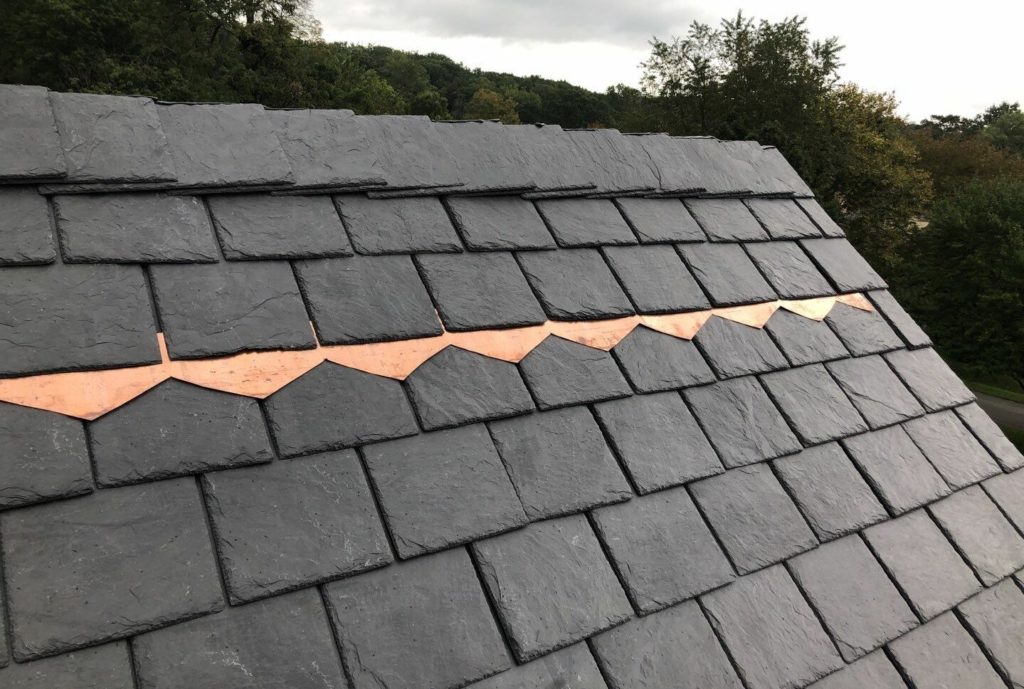 Natural Slate Non-Fading Black with Copper Accents