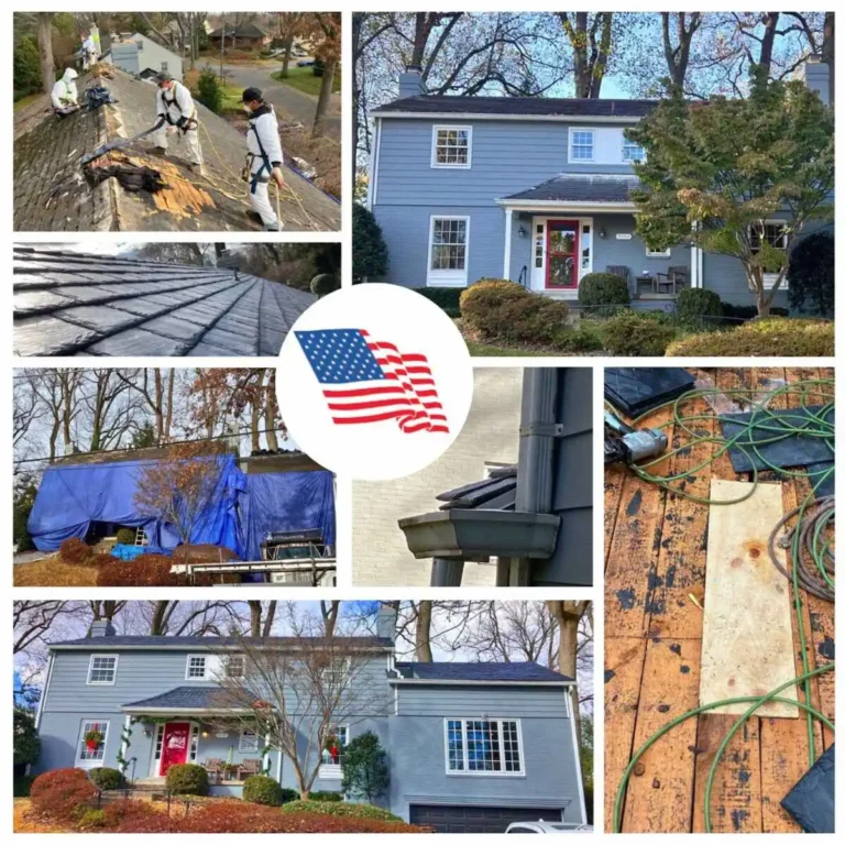 natural slate roof tiles collage