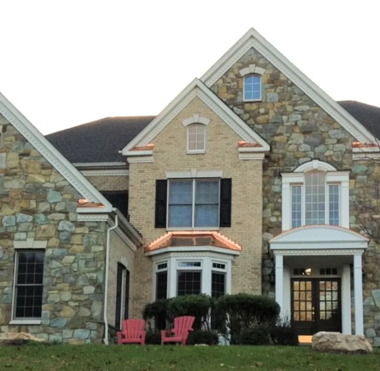 copper accent roof