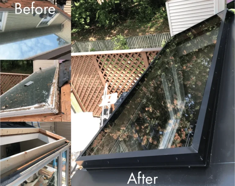 black metal skylight