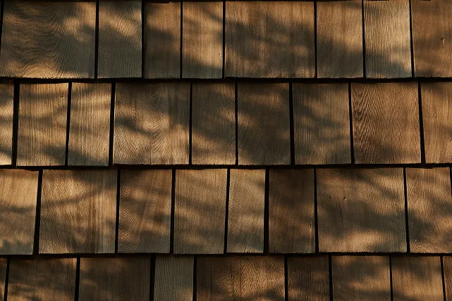 wooden tile roof