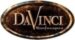 This oval logo has various shades of brown designed to look like wood. With embossed text that read DaVinci Roofscapes